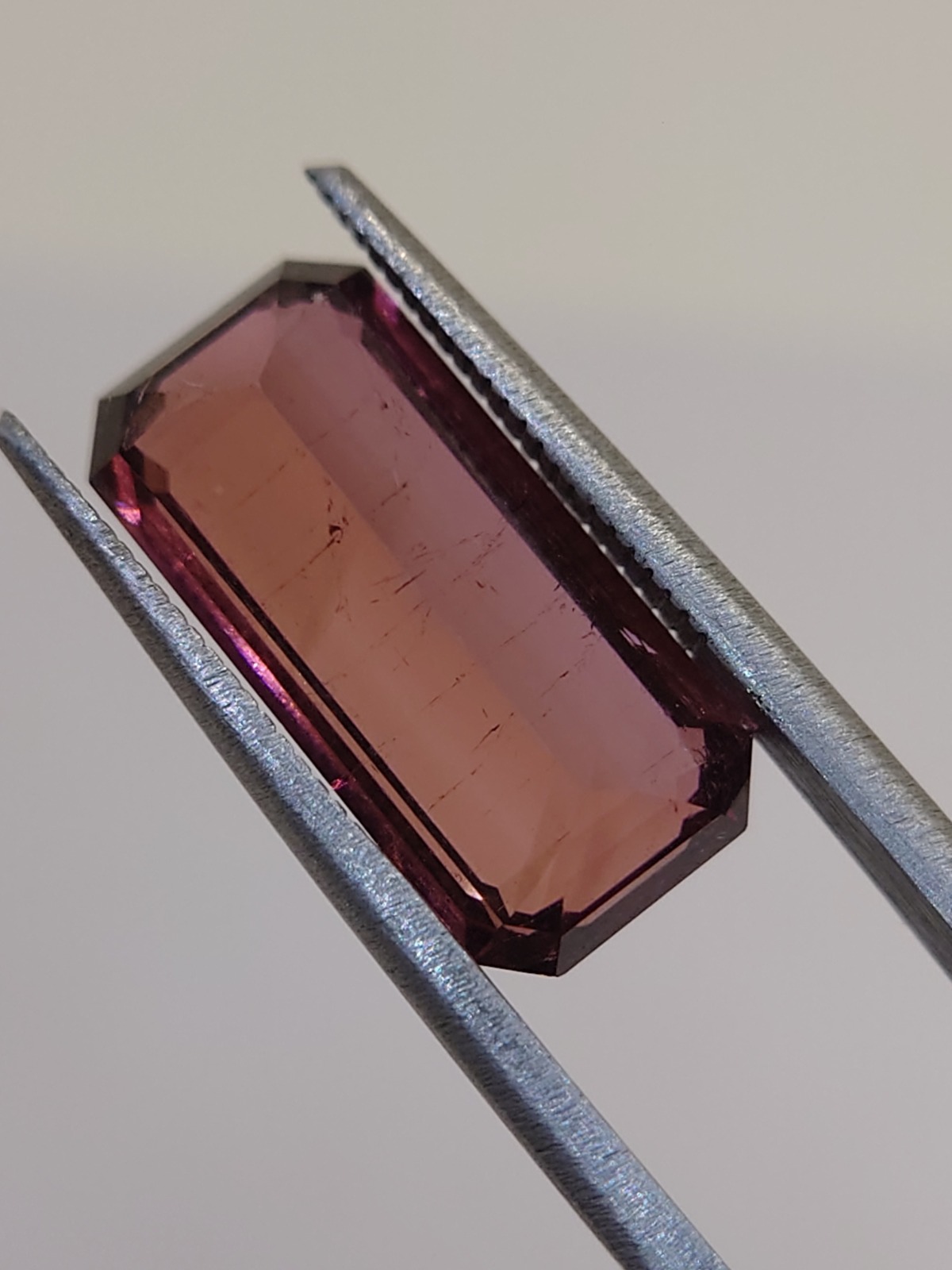 Stunning 6.25 Ct. Pink Tourmaline in Emerald Cut from Nigeria — view 4